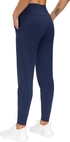Vista 2 de THE GYM PEOPLE - Pantalones deportivos cónicos para mujer, ligeros, para entrenamiento, yoga, correr y descanso
