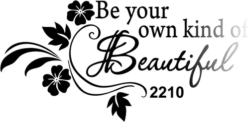 Vista 12 de Be Your Own kind of Beautiful", calcomanía de pared, COMINHKPR91952