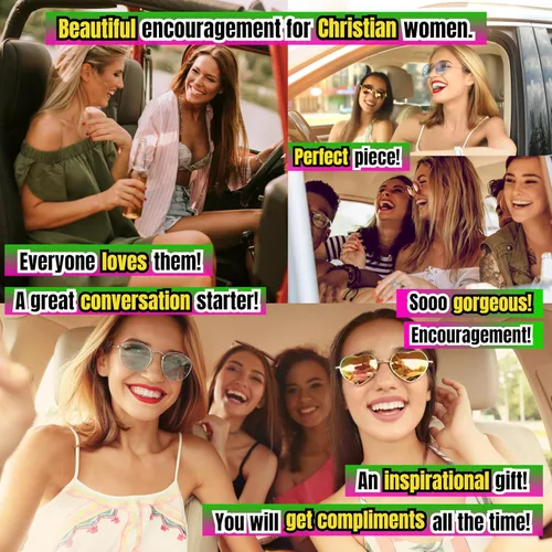 Vista 4 de Posavasos cristianos para portavasos – Paquete de 2 bonitos versículos de la Biblia de mariposa, accesorios de coche para mujeres, decoración de fe