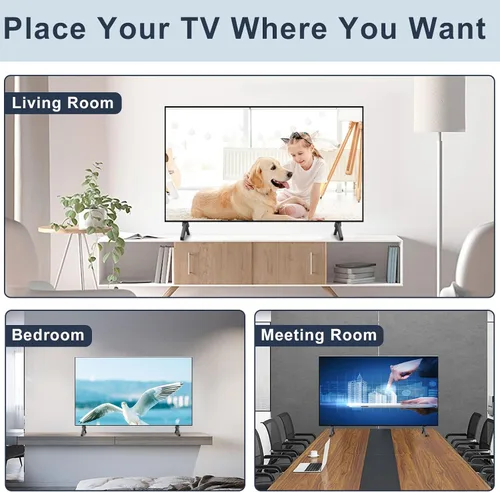 Vista 6 de Soporte base para patas de TV Samsung, solo para UN50TU7000BXZA UN50TU700DFXZA UN50TU8000FXZA LH50BETHLGFXZA BN96-50859A BN63-18575X019