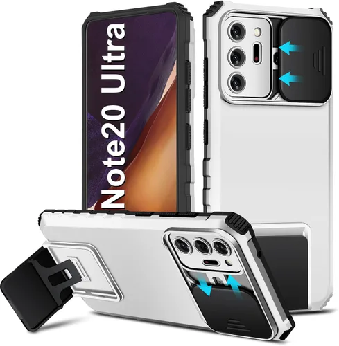 Vista 45 de Note 20 - Funda compatible con Samsung Galaxy Note20 5G de 6.7 pulgadas, funda deslizante para cámara, funda de grado militar a prueba de golpes