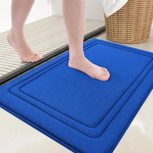 Vista 42 de Grandaily Alfombra de Baño de Espuma Viscoelástica 24x16, Ultra Suave, Antideslizante y Absorbente, Alfombras de Baño Lavables a Máquina y Secables