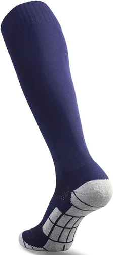 Vista 19 de CWVLC - Calcetines de fútbol (1/3/5 pares) calcetines altos hasta la rodilla, para deportes de equipo, para adultos, jóvenes y niños
