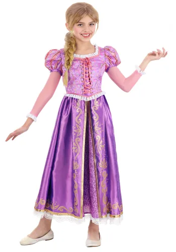 Vista 6 de Disfraz Premium de Rapunzel para Niñas Multicolor