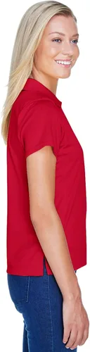 Vista 3 de Harriton 4 oz Polytech Polo (M315W), M315 W., M, Rojo