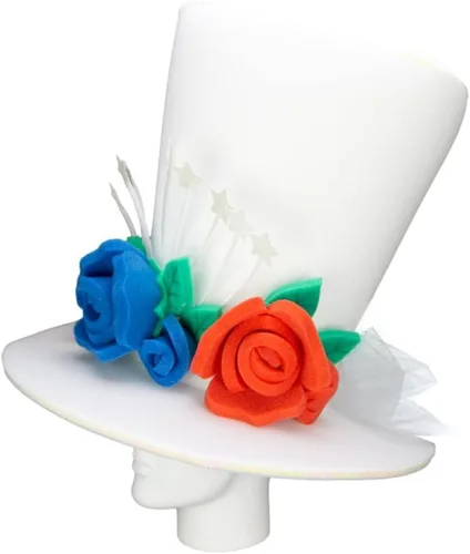 Vista 25 de Foam Party Hats: Feathers Princess Crown – Handmade Fancy Feather Crown for Weddings, Parties & Costumes