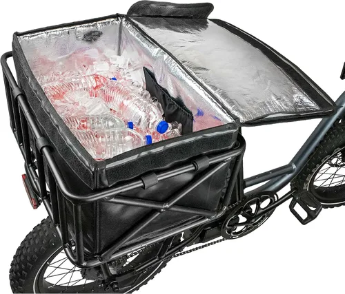 Vista 5 de Rambo Bikes - Bolsa térmica portátil grande, color negro