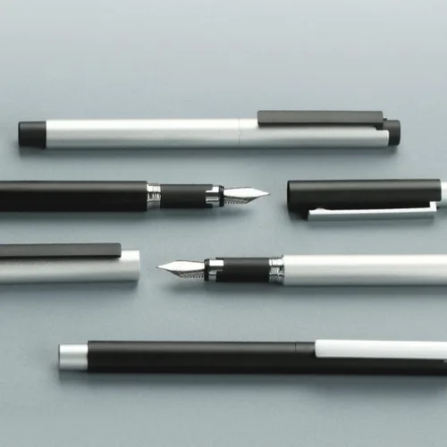 Vista 3 de LIOONS Pluma estilográfica para escritura de 0.020 in, punta extrafina, bolígrafo de tinta de metal, bolígrafo de caligrafía, bolígrafo de escritura