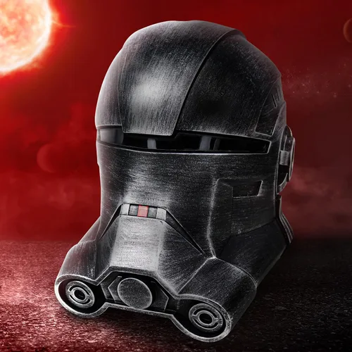Vista 2 de Casco Echo Bad Batch Clone Helmet Trooper Cosplay, Imperial Bad Helmet Lote para colección, el casco más genial para Halloween Cosplay, resina