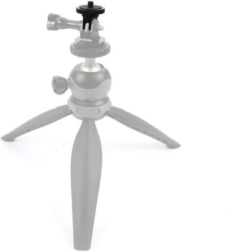 Vista 8 de Soporte de trípode de liberación rápida CNC de aluminio con interfaz base de hebilla de adaptador de 1/4 compatible con Hero 13/12/11, OSMO 360, ONE
