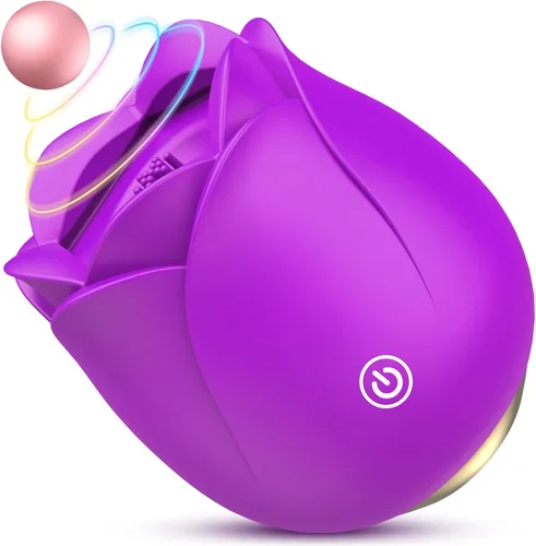 Vista 14 de Juguetes Sexuales Vibrador Dildo Rosa - Juguetes para Adultos Mejorados con 5 Modos de Succión y Vibración para Mujeres Clítoris Pezón, Juguete