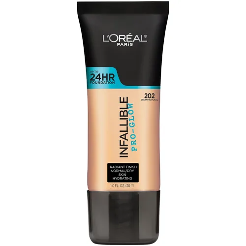 Vista 11 de L'Oreal Paris Base de maquillaje Infallible Pro-Glow hasta 24 horas, Creme Cafe, 1 onza líquida.