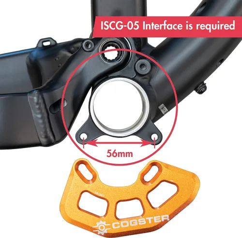 Vista 3 de FortiGuard - Protector de cadena de bicicleta de aleación MTB - Un protector de cadena de bicicleta ISCG05 para 26T-36T, taco de bicicleta para tu