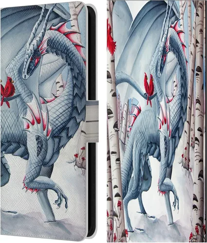 Vista 248 de Head Case Designs Officially Licensed Carla Morrow Galactic Entrancement Dragons Leather Wallet Case Compatible with Samsung Galaxy A07 4G