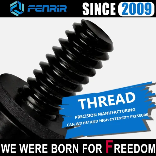 Vista 8 de Fenrir Kit de base de tornillo de asiento de liberación rápida personalizada de acero inoxidable 304 acabado negro para Harley Davidson 1997-ahora
