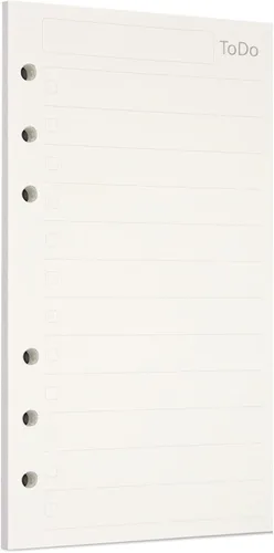 Vista 82 de Zelten 1 paquete A5 de 80 hojas/160 páginas 4 en 1 rayado cuadrado punteado en blanco hojas sueltas perforadas papel de repuesto de papel