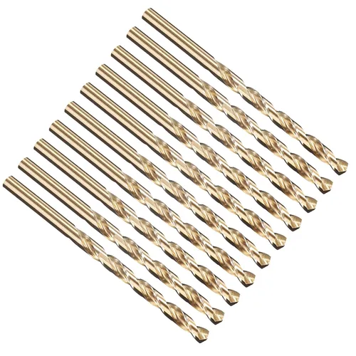 Vista 146 de PATIKIL Broca Jobber de 0.039 in, vástago recto M35 cobalto 5% acero de alta velocidad 135° acabado dorado para metal duro de acero inoxidable - 2