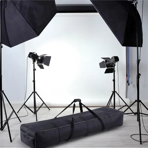 Vista 4 de Dansydaisy Bolsa de soporte de luz de altavoz de 62 pulgadas con perla, bolsa de transporte de truss de algodón, funda de transporte con asa