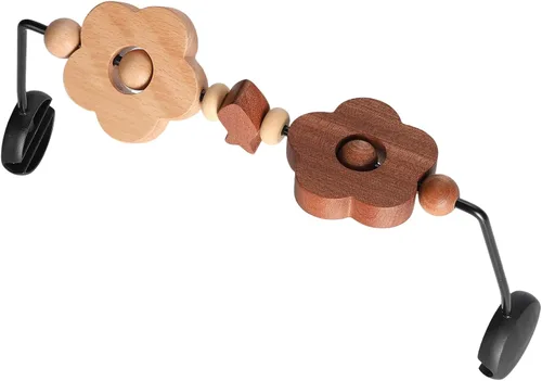 Vista 7 de Barra de juguete compatible con Baby Bjorn Bouncer Toy Bar para Baby Bouncer, accesorio de madera duradera para bebés, juguetes sensoriales