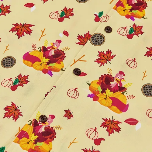 Vista 3 de Durio Camisa de Halloween para hombre, diseño de esqueleto de calabaza, manga corta, con botones, camisas casuales para hombre, regalos