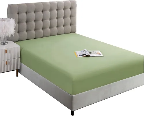 Vista 21 de Sábana ajustable de tamaño completo Ghooss - Sábana con bolsillo profundo de hasta 14 pulgadas - Resistente a las arrugas, la decoloración