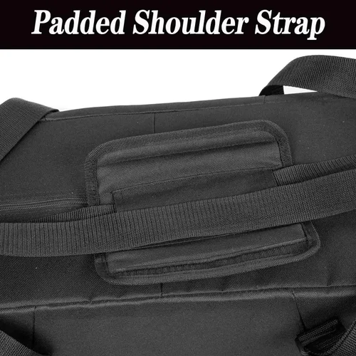 Vista 5 de Funda de transporte para cornhole: se adapta a tablas de tamaño reglamentario de 4 x 2 pies, bolsa resistente para tableros de Cornhole con espuma