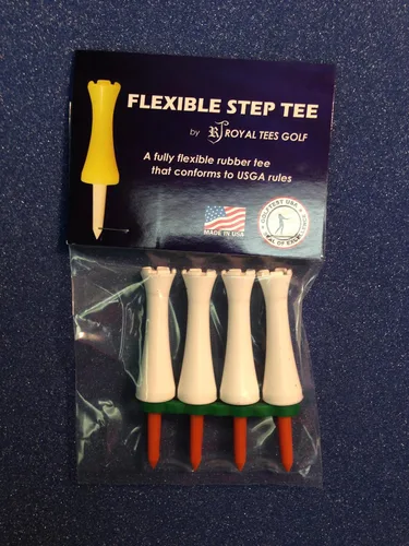 Vista 3 de Royaltees R4 Paquete de 2 pulgadas, camisetas de golf flexibles Naranja