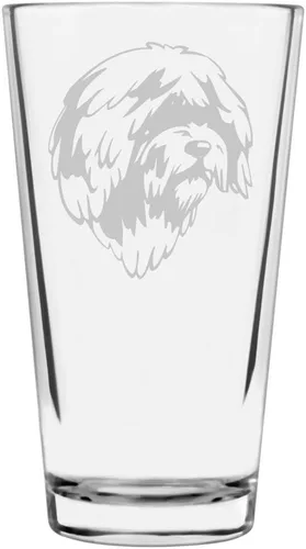 Vista 281 de Podenco Canario - Vaso de pinta de 16 onzas con temática de perro personalizado