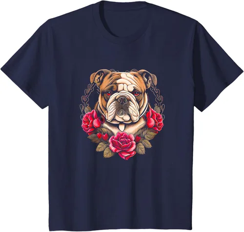 Vista 14 de Día de San Valentín - Camiseta de San Valentín Bulldog Inglés, Negro