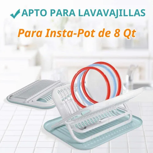 Vista 3 de Anillo de sellado de silicona para anillo de sellado instantáneo de ollas de 6/5 cuartos de galón, azul cielo sabroso y rojo cereza dulce y salado