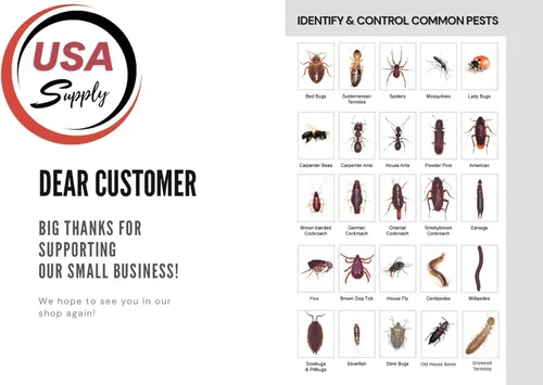 Vista 3 de Vendetta - Cebo de gel para cucarachas Guantes USA Supply prémium para una erradicación segura Tarjeta de identificación de plagas USA Supply