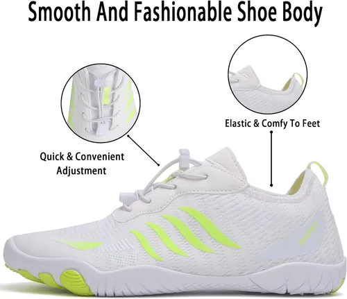 Vista 2 de Zapatos de agua para hombres y mujeres, zapatos acuáticos de secado rápido, para hombres y mujeres, zapatos de natación para senderismo, barco