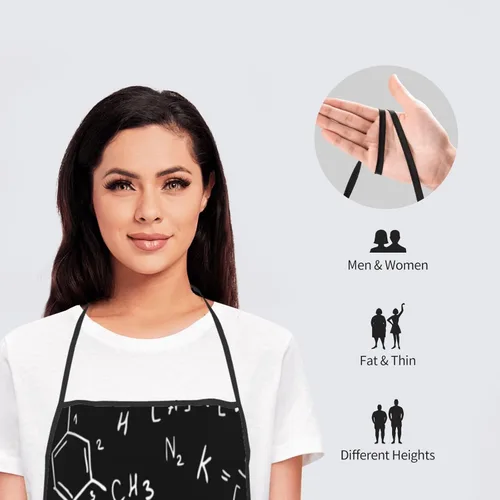 Vista 7 de Science Chemistry Equation The Lace Apron, Innovative Lace Design, And Durable Waterproof Effect Make It Very Popular Unisex