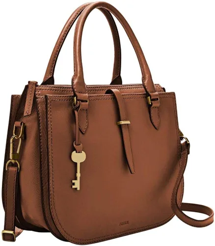 Vista 5 de Fossil Bolsa de cuero Ryder tipo bolso de mano para mujer.