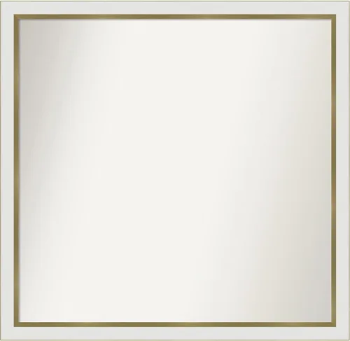 Vista 518 de Amanti Art Espejo personalizado, espejo de baño estrecho Alexandria White Wash, espejo de pared o espejo de tocador de baño sobre el fregadero
