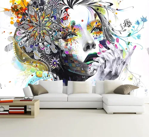 Vista 24 de Papel pintado en blanco y negro de la ciudad de Nueva York, mural de pared pintado a mano Times Square para decoración de sala de estar, dormitorio