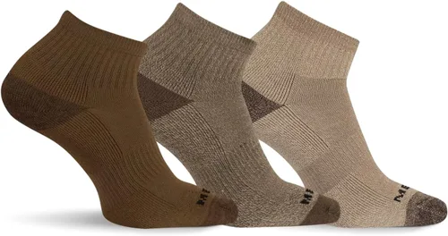 Vista 3 de Merrell Paquete de 3 calcetines de senderismo para mujer (pestaña de corte bajo/cuarto/tripulación)