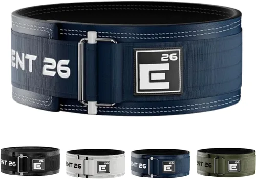 Vista 9 de Element 26 - Cinturón híbrido de cuero para levantamiento de pesas para hombres y mujeres - Cinturón de cuero ajustable con bloqueo automático