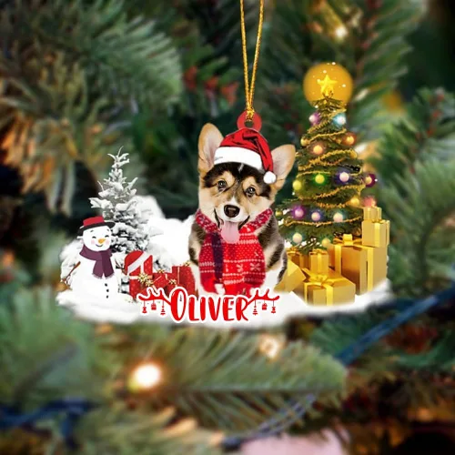 Vista 199 de NAZENTI Adorno personalizado de gato abisinio con árbol de pino, adorno de Navidad personalizado para perros amantes de las mascotas, colgante