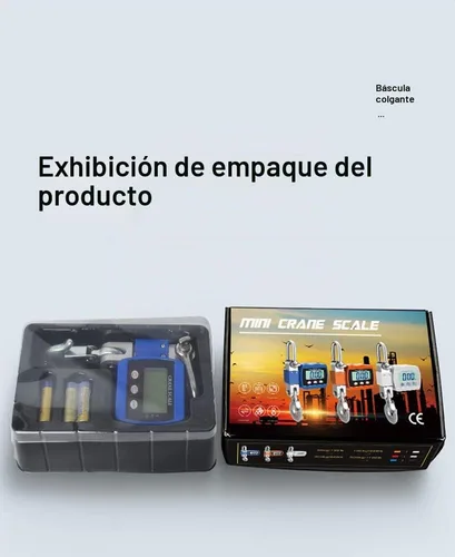 Vista 5 de Báscula digital de grúa de 1100 libras, báscula de peso para colgar, industrial, resistente, con sensor preciso digital, profesional para granja