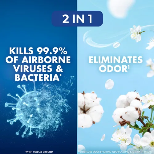 Vista 2 de Lysol Air - Desinfectante en aerosol con eliminador de olores para el hogar y la oficina, aerosol desinfectante, alternativa a ambientador, aroma a