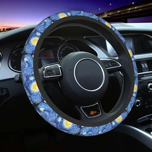 Vista 9 de Fall Leaves - Funda para volante, antideslizante, duradero, accesorios para automóvil, universal, 15 pulgadas Non Slip Durable