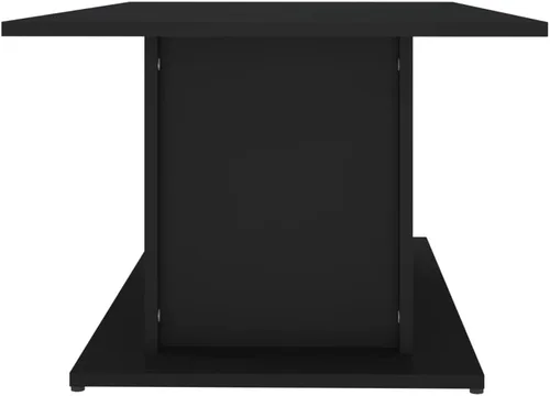Vista 6 de Mesa de centro industrial, mesa de centro elevada de madera maciza adecuada para sala de estar, oficina, balcón, estudio negro 40.2 x 21.9 x 15.7