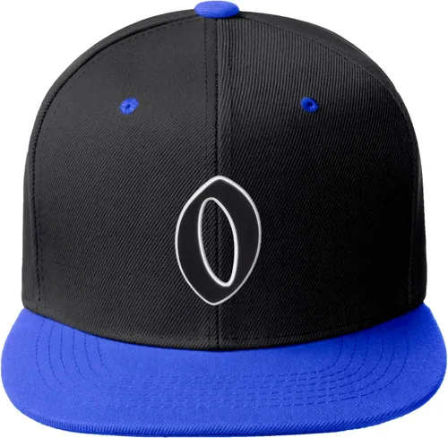 Vista 605 de Daxton Gorra clásica con visera de billete plano con letras del alfabeto inglés antiguo de la A a la Z