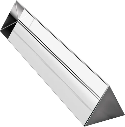 Vista 7 de Prisma triangular de vidrio óptico Amlong Crystal de 2.5 pulgadas para la enseñanza del espectro de luz, 60 mm