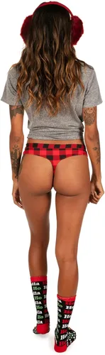 Vista 4 de Tipsy Elves Ropa interior divertida ultra suave para mujer - Ropa interior navideña para mujer