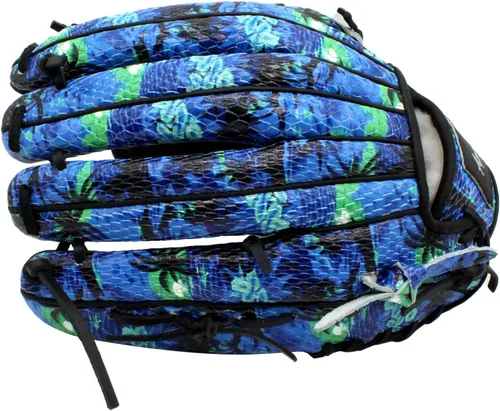 Vista 2 de Guantes de béisbol, 100 % americano Premium KIP, guante hawaiano de sóftbol para hombres, adultos, mujeres, jóvenes, niñas, niños, jardineros, 9.5