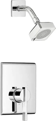 Vista 5 de American Standard TU184507.295 Times Square Kit de molduras con cabezal de ducha y cartucho que ahorra agua, níquel cepillado