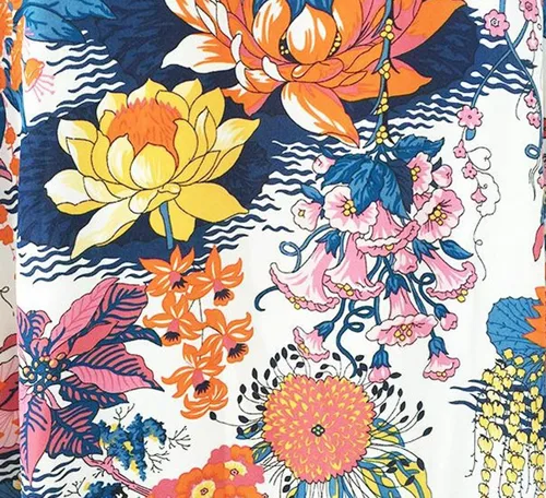 Vista 5 de Relipop Saco de gasa para mujer holgado con estampado floral