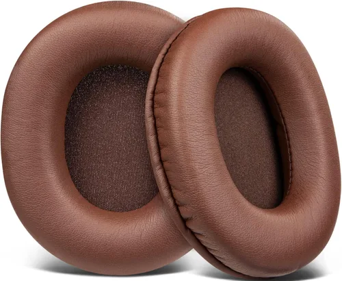 Vista 19 de SOULWIT Almohadillas de repuesto para auriculares de monitor Audio Technica ATH M50X M50XBT M50RD M40X M30X M20X MSR7 SX1, almohadillas con piel